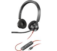 POLY Cuffie stereo Blackwire 3320 con connettore USB-C + adattatore USB-C/A NEW