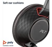 Poly Blackwire 5220 - Caque Filaire (Stéréo, USB-A + Jack 3,5mm, Télécommande) Black