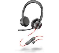 POLY Cuffie stereo Blackwire 8225 con connettore USB-C + adattatore USB-C/A