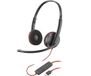 POLY Cuffie stereo Blackwire C3220 con connettore USB-C custodia NEW