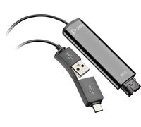 HP Poly DA75 USB to QD Black Adapter TAA Adattatore di interfaccia