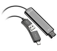 HP Poly DA75 USB to QD Black Adapter TAA Adattatore di interfaccia