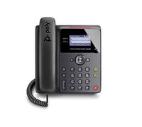 Poly - Edge B20 IP Desk Phone, PoE (Polycom) - Open SIP - Collegamento a 8 linee, contatti - Tecnologia Acoustic Fence - Porte RJ9 e cuffie da 3,5 mm - Tasti illuminati dove servono