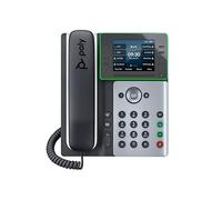 Poly Edge E320 Telefono IP da tavolo a 8 linee con Bluetooth e schermo LCD IPS a colori da 3,5".