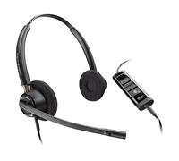Poly EncorePro 525 MS stereo USB-A Cuffie professionali con microfono a cancellazione del rumore, connessione USB-A/C e certificazione Microsoft