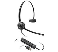Poly - EncorePro 545 USB-A and USB-C USB headset (Plantronics) - Acoustic Hearing Protection - Hold & Call Answer Buttons - Convertible Wearing Style