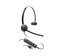 Poly - EncorePro 545 USB-A and USB-C USB headset (Plantronics) - Acoustic Hearing Protection - Hold & Call Answer Buttons - Convertible Wearing Style