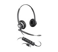 POLY EncorePro 725 USB-A Stereo Headset TAA CUFFIE, Nero