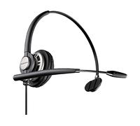 POLY EncorePro HW710 Single Ear Headset +Carry Case +Quick Disconnect AURICOLARI, Nero, Argento