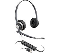 POLY Encorepro HW725 Cuffia cablata ad archetto per ufficio/centro chiamate Nero, Argento - Nouvo