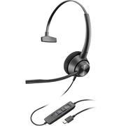 POLY Cuffie monoaurali EncorePro 310 USB-C TAA