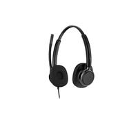 HP Poly Mission 425 USB C-A Duo Classico Auricolare USB-C duo per ufficio e comunicazioni unificate (UC) con un microfono e audio super wideband,