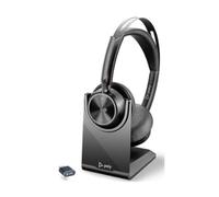 Poly Voyager Focus 2 Microsoft Teams Certified USB-C-C Headset +USB-C/A Adapter +Charging Stand