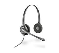 POLY HW261N Supraplus Binaural Dual Headset +Pouch Cuffie, Nero