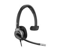 POLY Mission 615 USB HS CUFFIE, Nero, Argento