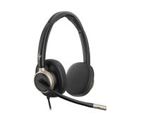 HP Poly Mission 825 USBCA Duo Auricolare USB-C duo per ufficio e piattaforme UC con ANC, 4 microfoni e busy light, progettato per offrire maggiore