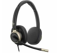 HP Poly Mission 825 USBCA Duo Auricolare USB-C duo per ufficio e piattaforme UC con ANC, 4 microfoni e busy light, progettato per offrire maggiore