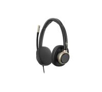 HP Poly Mission 825 USBCA Duo Auricolare USB-C duo per ufficio e piattaforme UC con ANC, 4 microfoni e busy light, progettato per offrire maggiore