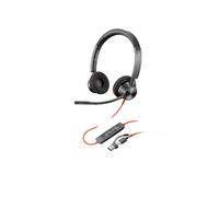 POLY Plantronics Blackwire 3320 BW3320 Cuffie Stereo USB-C E USB-A Cablate UC