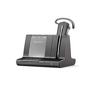 Poly Plantronics DECT Savi W8240 - Cuffie convertibili con base e archetto per il collo e gancio, colore: Nero