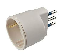 Poly Pool Adattatore con spina PP0433X 10A 2P+T presa 10/16A 250V Bianco
