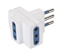 Poly Pool adattatore elettrico Tipo L (IT) Blu e Bianco 3 prese 250V