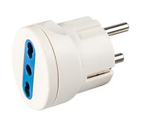Poly Pool Adattatore Elettrico Universale Tipo L Blu e Bianco