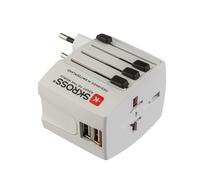 Poly Pool adattatore universale bianco con 2 porte USB da 2,1 A