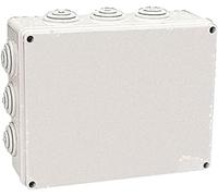 POLY POOL - PP0284 Scatola Derivazione da Incasso - Scatola Elettrica da Parete Rettangolare con Passacavi - Cassetta Derivazione con Viti per Fissaggio Coperchio