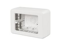 Poly Pool PP0288 Scatola rettangolare portaplacca, da parete, dimensioni interne 133x91x47mm