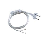 POLY POOL - PP0372.7Q Cavo Abat jour Bipolare Trasparente 1,5 Mt - Cavo Con Interruttore 2 Ampere e Spina 2,5 Ampere - Cavo Abat jour 2 Poli - Cavo Filo Elettrico Bipolare Sicuro e Made in Italy