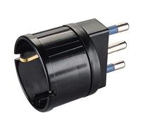 Poly Pool PP0432.1 Adattatore Spina Grande 16A e Presa Tedesca Nero