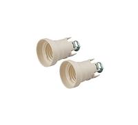 Poly Pool PP0480.9Q n. 2 Portalampada E27 con staffa, Bianco