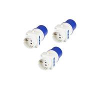 Poly Pool PP0642.3 Kit 3 Adattatori Industriali Triplo CEE 3 Poli Spina IEC309 Grande 16A, 2 Prese Standard Italiano Bivalenti e 1 Presa Civile Standard, 3 Pezzi