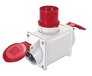 Poly Pool PP0643X Adattatore doppio con spina e 2 prese IEC309