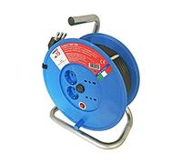 Poly Pool PP0708 Avvolgicavo Serie Mini 15 m, Spina 16 A, 2 Prese Bivalenti e 2 P30