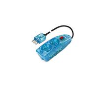 MULTIPRESA CIABATTA SALVAFULMINE 6 PRESE 4+2 "POLYPOOL" MADE IN EUROPE NERA