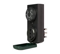 POLY POOL - PP1410 Presa Elettrica con Sensore Crepuscolare - Timer Presa Elettrica con 4 Intervalli e Funzione Programmabile Tramonto-Alba - Presa Con Timer per Esterno