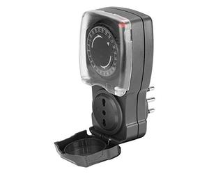 Poly Pool PP1412 Programmatore Timer Giornaliero Per Esterno, Spina 16 A e Presa Bivalente