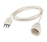 Poly Pool PP2621S Prolunga Elettrica 3 Metri, Spina 16A e Presa Pluristandard, Bianco