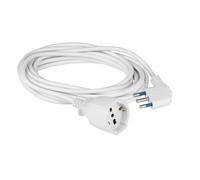POLY POOL PP2622X Prolunga Elettrica 250v Con Cavo Elettrico Bianco Estensibile