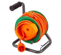 POLY POOL - PP2702 Avvolgicavo Elettrico 230V da Giardino - Prolunga Elettrica 15 metri - Bobina Avvolgicavo con Guida Avvolgi Cavi - Presa e Spina Tedesca Schuko