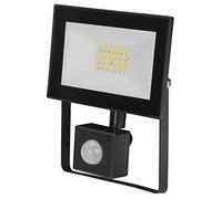 POLY POOL - PP3137 Proiettore Luce LED da Esterno Portatile 20W 1800LM - Faretto con Sensore Crepuscolare con Staffa Fissaggio Regolabile - Faro LED Esterno Impermeabile da Garage Cantiere Campeggio