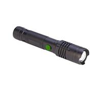 POLY POOL - PP3154 Torcia LED Portatile 10W ALU1000 - Torcia LED Ricaricabile USB e Power Bank - Luce Emergenza o Lavoro Tascabile in Alluminio Portata 240m con Fuoco Regolabile - 2 Luminosità Luce