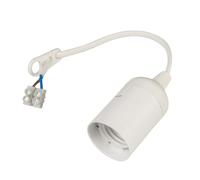 Poly Pool PP3496X portalampada E27 precablato, con morsetto, bianco