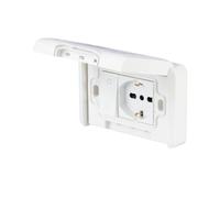 POLY POOL PP6098X Kit Incasso Premontato con Presa Schuko Esterna da Muro e