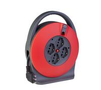 Poly Pool Prolunghe e Multiple 10 m 4 Prese AC Nero e Rosso Interno/Esterno