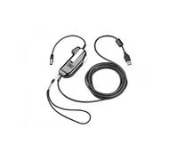 POLY professionale mono con microfono USB-PTT Monaural no Serial TAA SHS 2355-11 CUFFIA, Nero