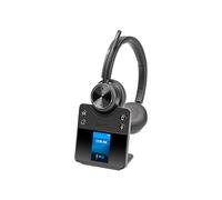 Poly Savi 7420 Office - Savi 7400 Series - Cuffie on-ear - DECT/Bluetooth - senza fili - Cancellazione attiva del rumore - Nero - Certificate per Microsoft Teams