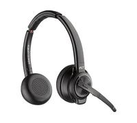 POLY Savi 8220-M Office Stereo DECT 1880-1900 MHz Headset AURICOLARI WIRELESS, Nero